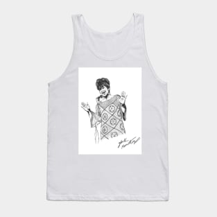 Franklin soul Original Ink Drawing Print Tank Top